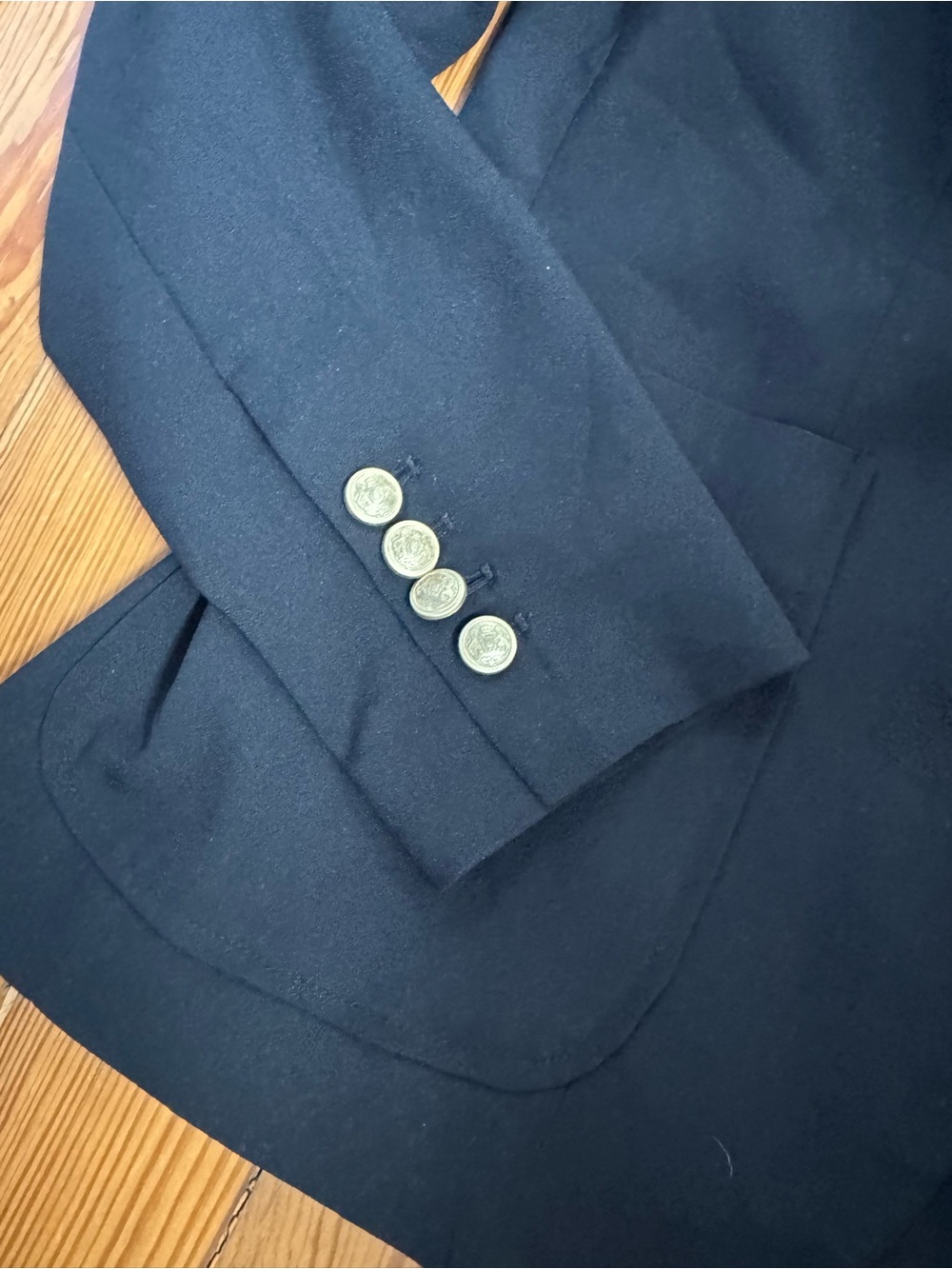 BB Dakota Steve Madden Women's Black Blazer With Gold Buttons - Picture 2 of 7